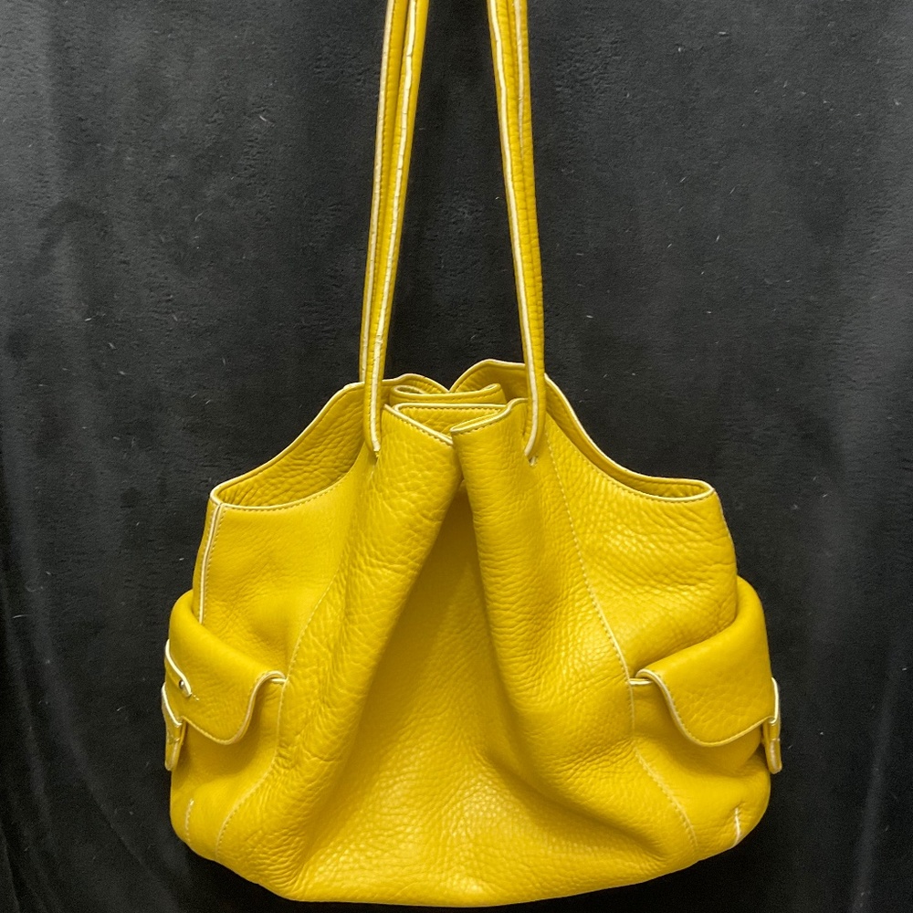 Cole Haan yellow leather shoulder bag - Picture 1 of 4